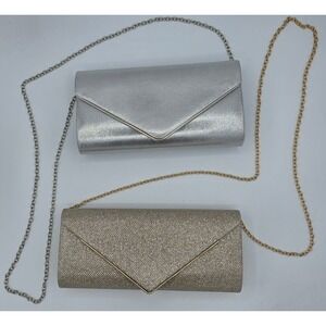 2 Lot Of Larcenciel Clutch Purses for Women, Sparkling Envelope Evening Bags